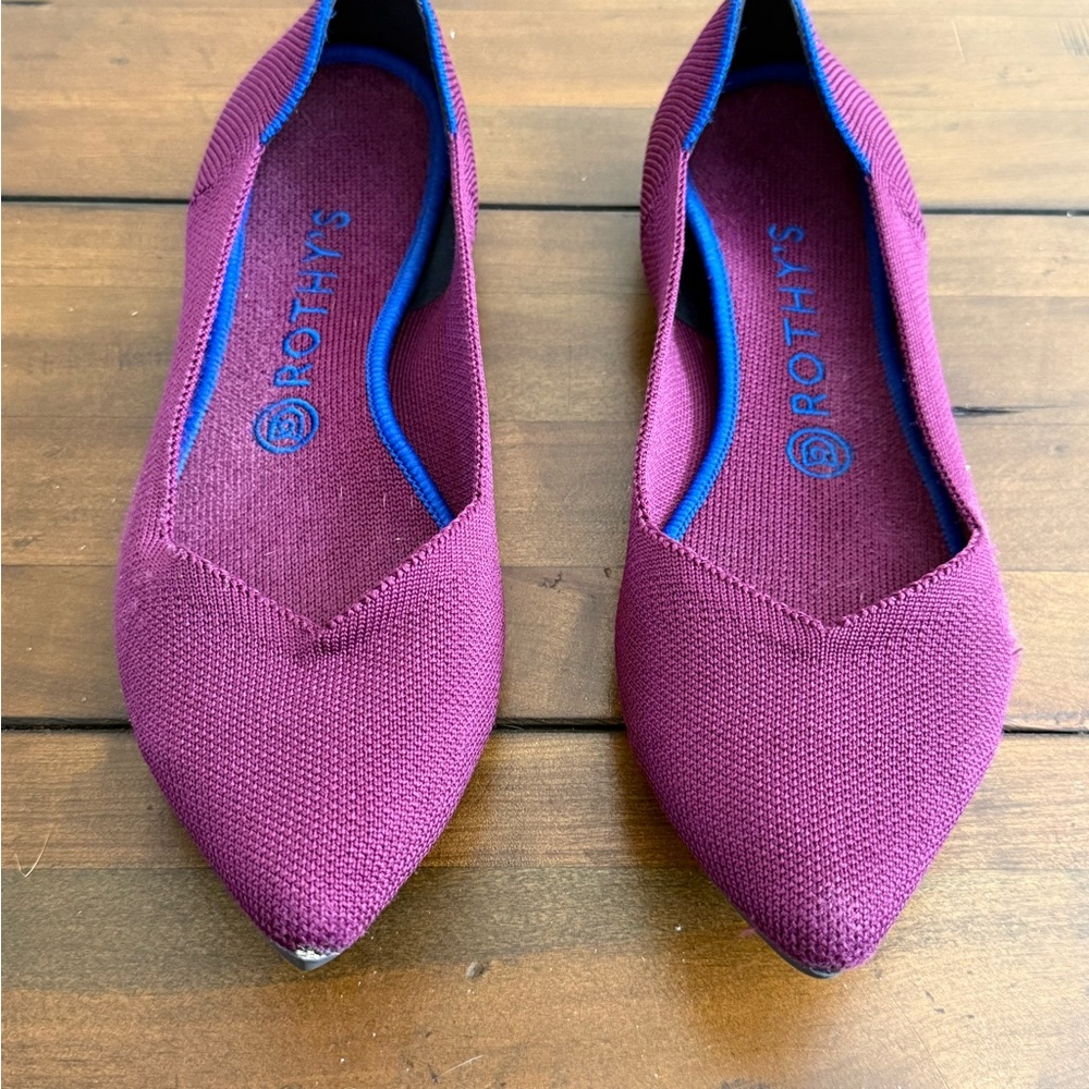 Rothy’s The Point – Plum / Berry Purple – Size 9